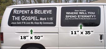 Standard Gospel Signs for Vehicles